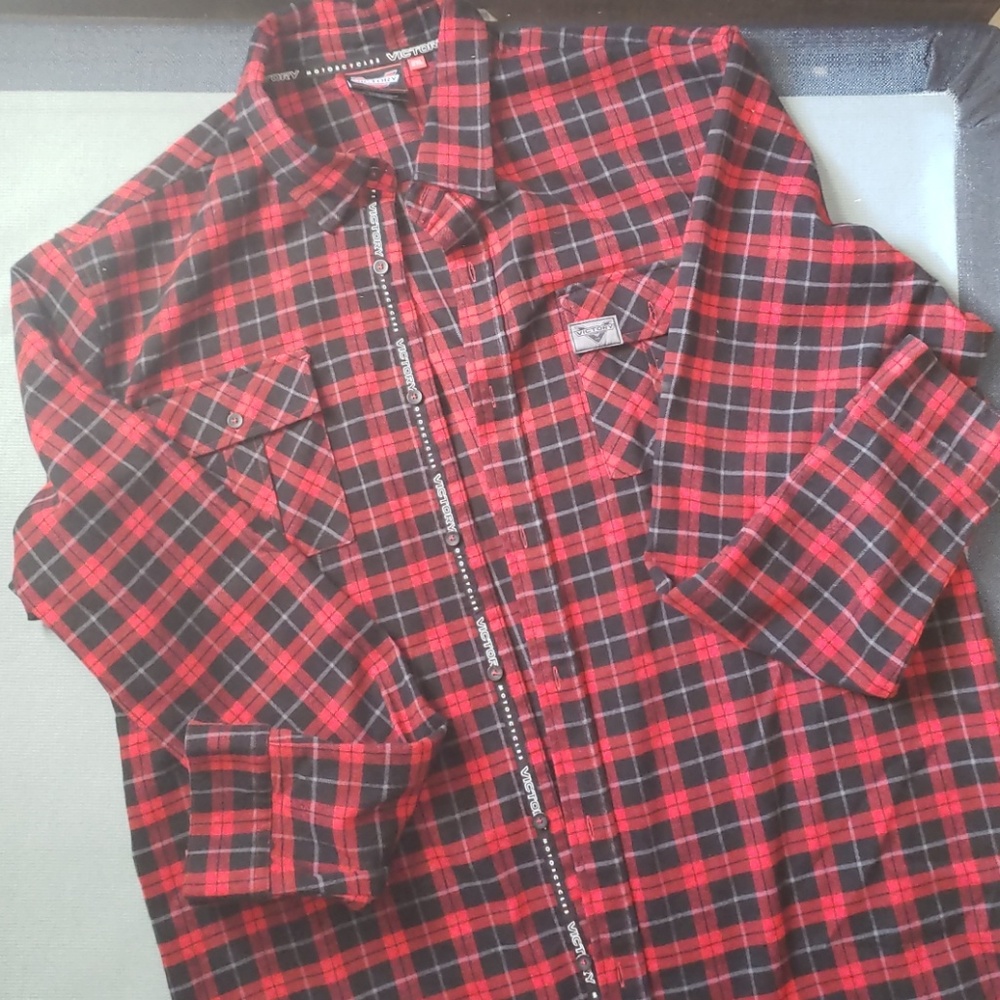 Mens Victory Motorcycles button down